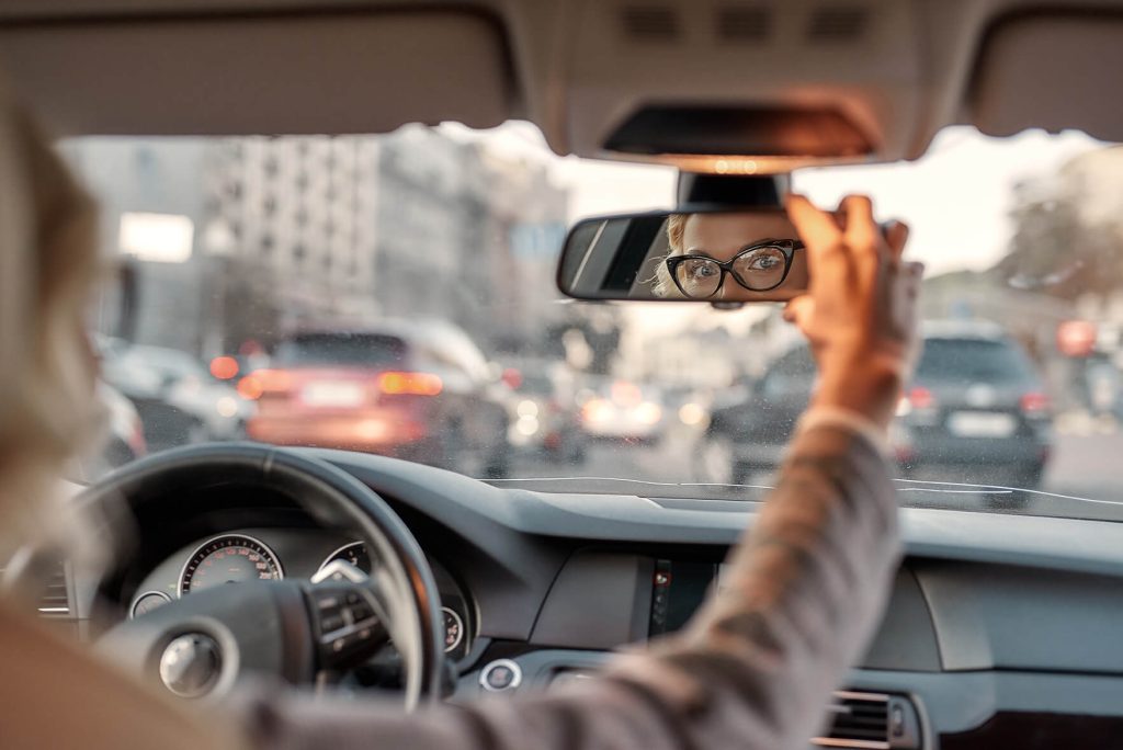 Driving with glasses